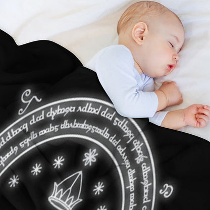 Mines of Moria Door Throw Blanket