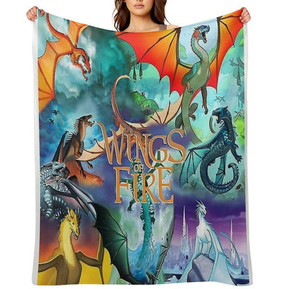 Wings of Fire All Dragon Series Throw Blanket