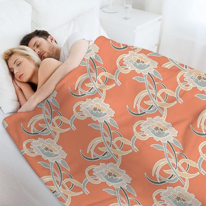Golden Girls Couch Pattern Throw Blanket