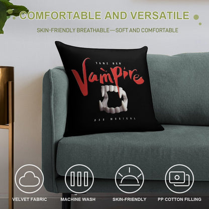 Tanz Der Vampire Soft Hidden Zipper Throw Pillow