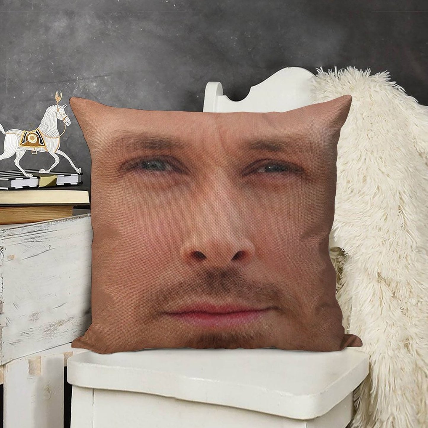 Ryan Gosling Face Throw Pillow II Linen Throw Pillow Cover