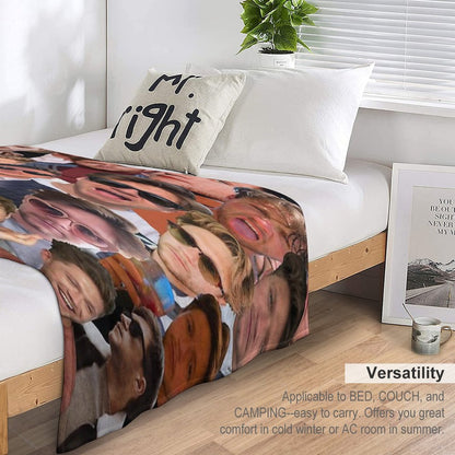 NiallHoran Photo Collage Throw Blanket