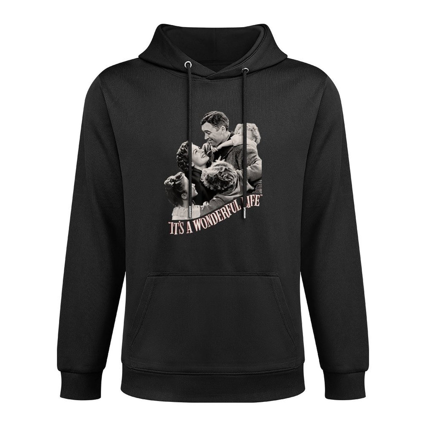 Vintage Christmas Classic Its A Wonderful Life Shape Retention Hoodie