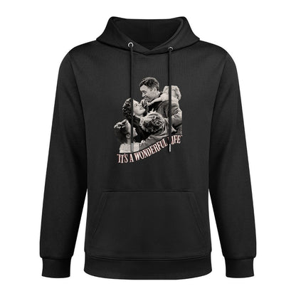 Vintage Christmas Classic Its A Wonderful Life Shape Retention Hoodie