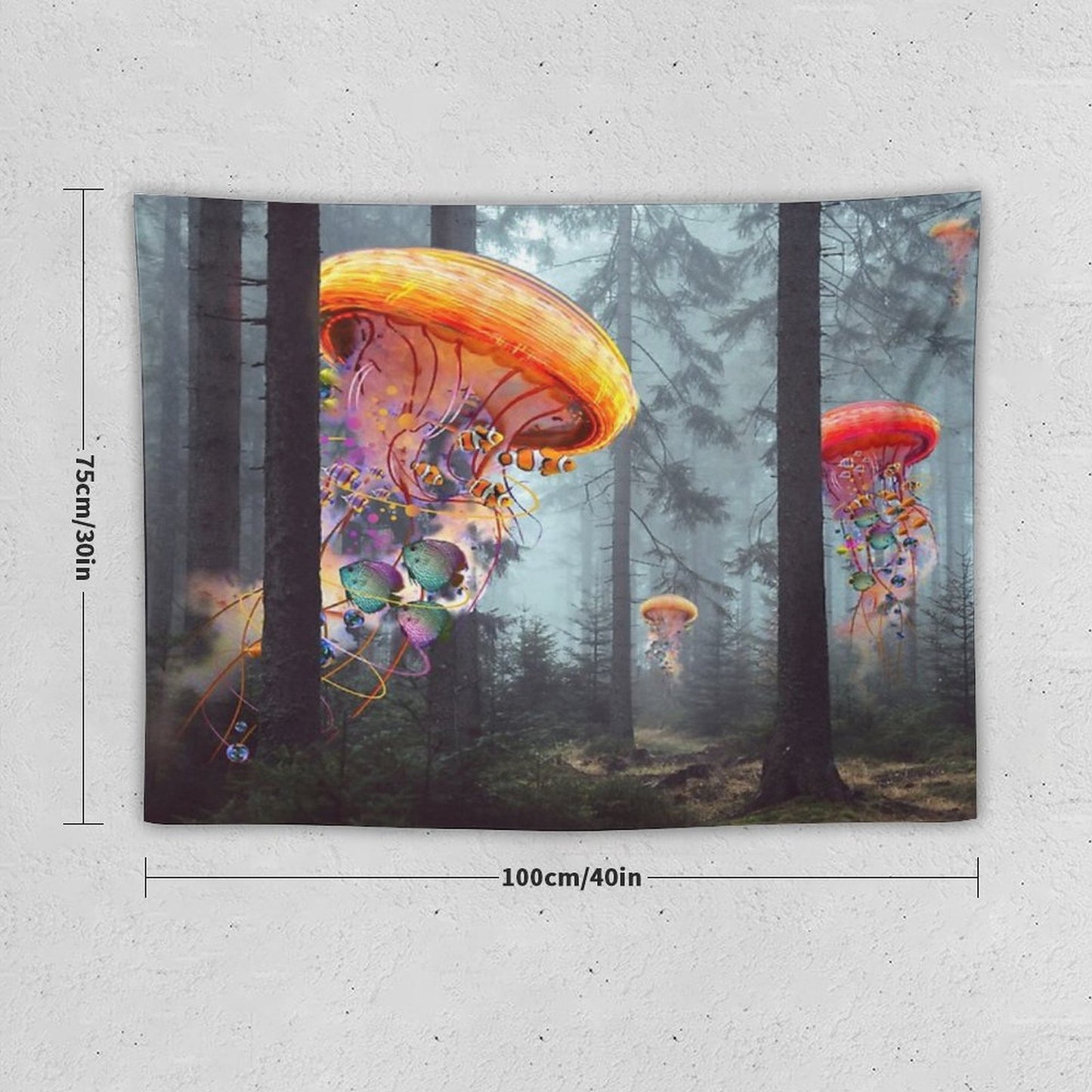 Forest of Jellyfish Worlds Tapestry