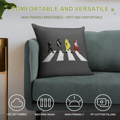Bottom (Terror) Soft Reinforced Edging Throw Pillow