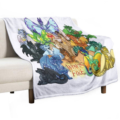 Wings of Fire Throw Blanket