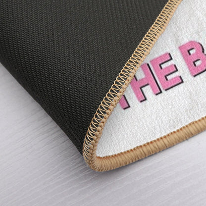 Please Don’t Do Coke In The Bathroom  Funny, Sarcastic Bathroom Decor  Sparkly Pink Bath Mat