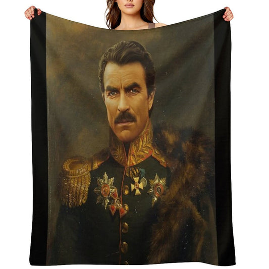 Tom Selleck - Replaceface Throw Blanket