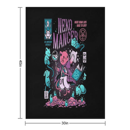 Nekomancer Throw Blanket