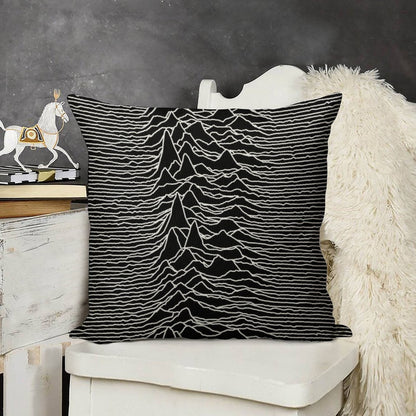 Unknown Pleasures [J01] Linen Throw Pillow Cover
