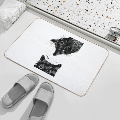 Peeking Cat Bath Mat