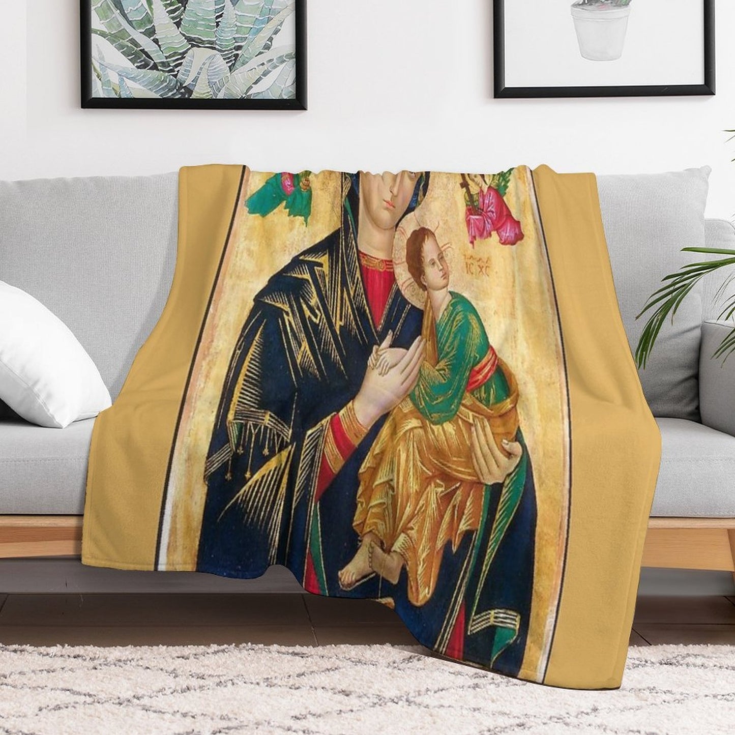 Our  Lady of Perpetual Help 1 Throw Blanket