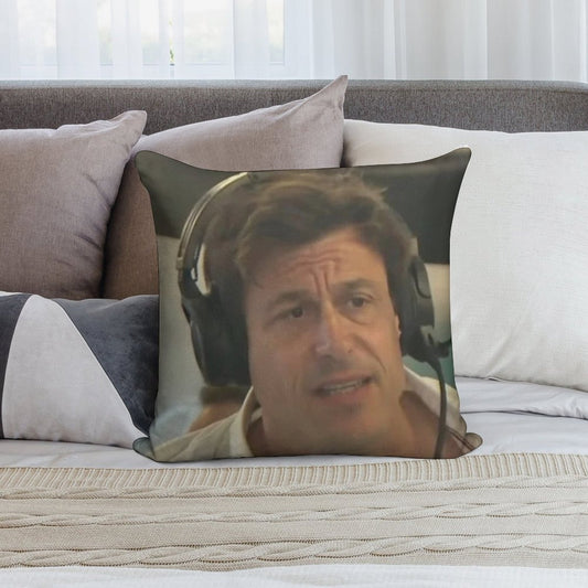Confused Toto Wolff Soft Easy Maintenance Throw Pillow