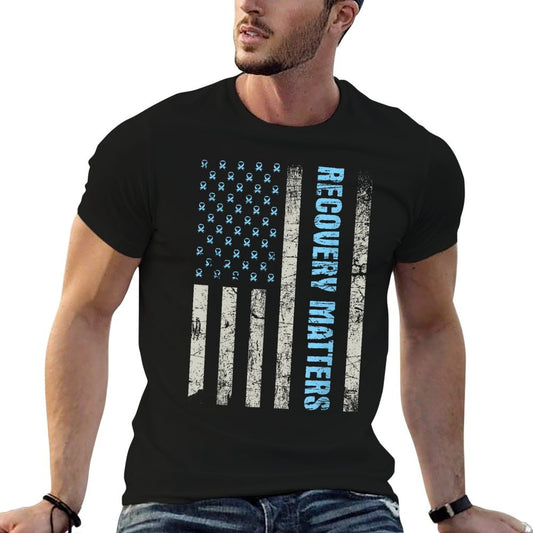 Recovery Matters - Sobriety Anniversary Sober AA NA T-Shirt