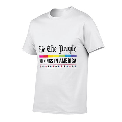 Vintage No Kings in America We The People Patriotic USA Comfortable T-Shirt