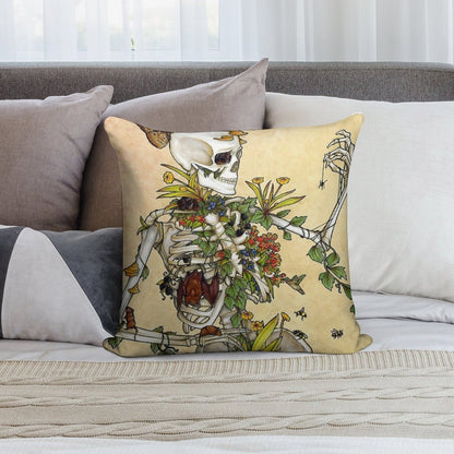 Bones And Botany Soft Shrink-Resistant Throw Pillow