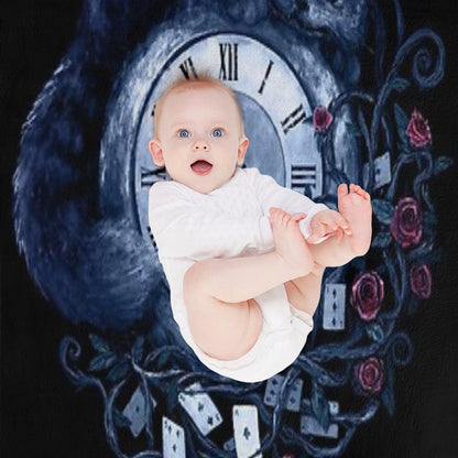 Time in Wonderland Throw Blanket