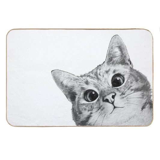 Sneaky Cat Bath Mat