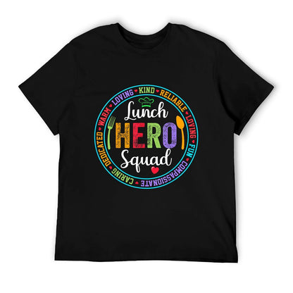 Lunch Hero Squad Lunch Lady School Cafeteria Worker T-Shirt