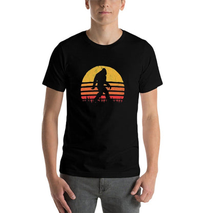 Retro Bigfoot Silhouette Sun Vintage  - Believe!  Affordable Price T-Shirt