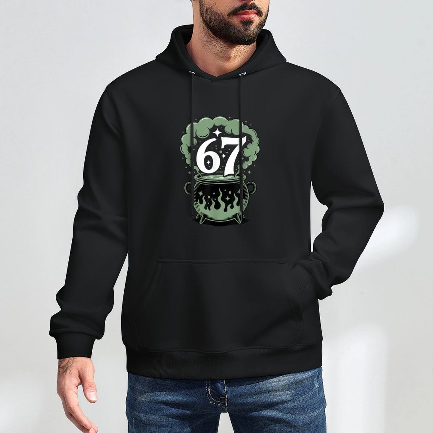 Witch Six Seven 6 7 Halloween Brainrot Meme 67 Funny Durable Construction Hoodie