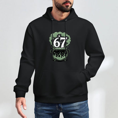 Witch Six Seven 6 7 Halloween Brainrot Meme 67 Funny Durable Construction Hoodie