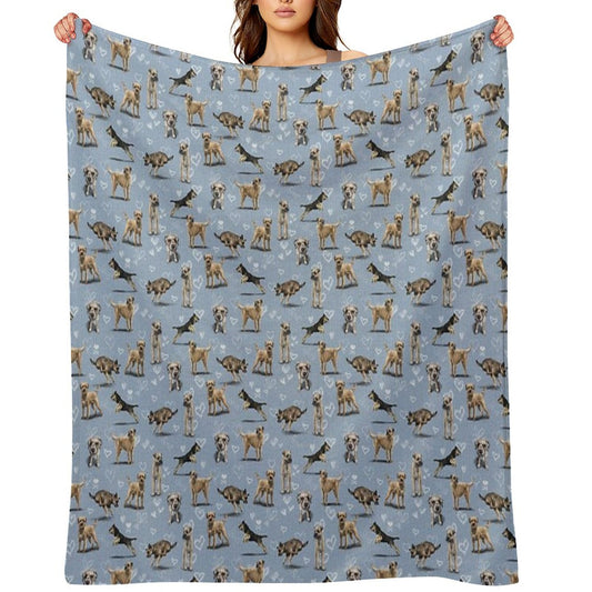 The Border Terrier Throw Blanket
