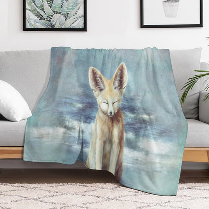 A Fennec's Dream Throw Blanket