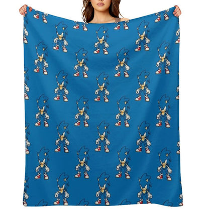 Sonic The Hedgehog Ready for Action Throw Blanket