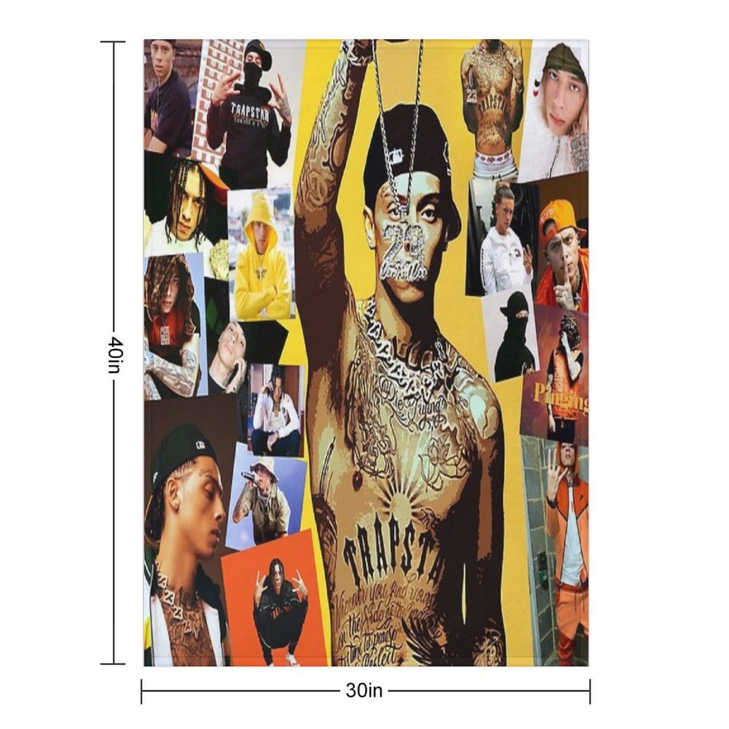 Central Cee Throw Blanket