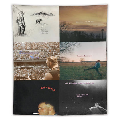 Zach Singer Bryan 6 Ablum Collections Cover Tapestry
