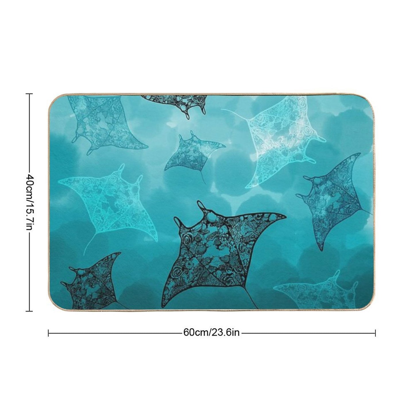 Manta's Eye View Bath Mat
