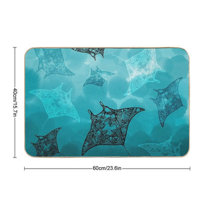 Manta's Eye View Bath Mat