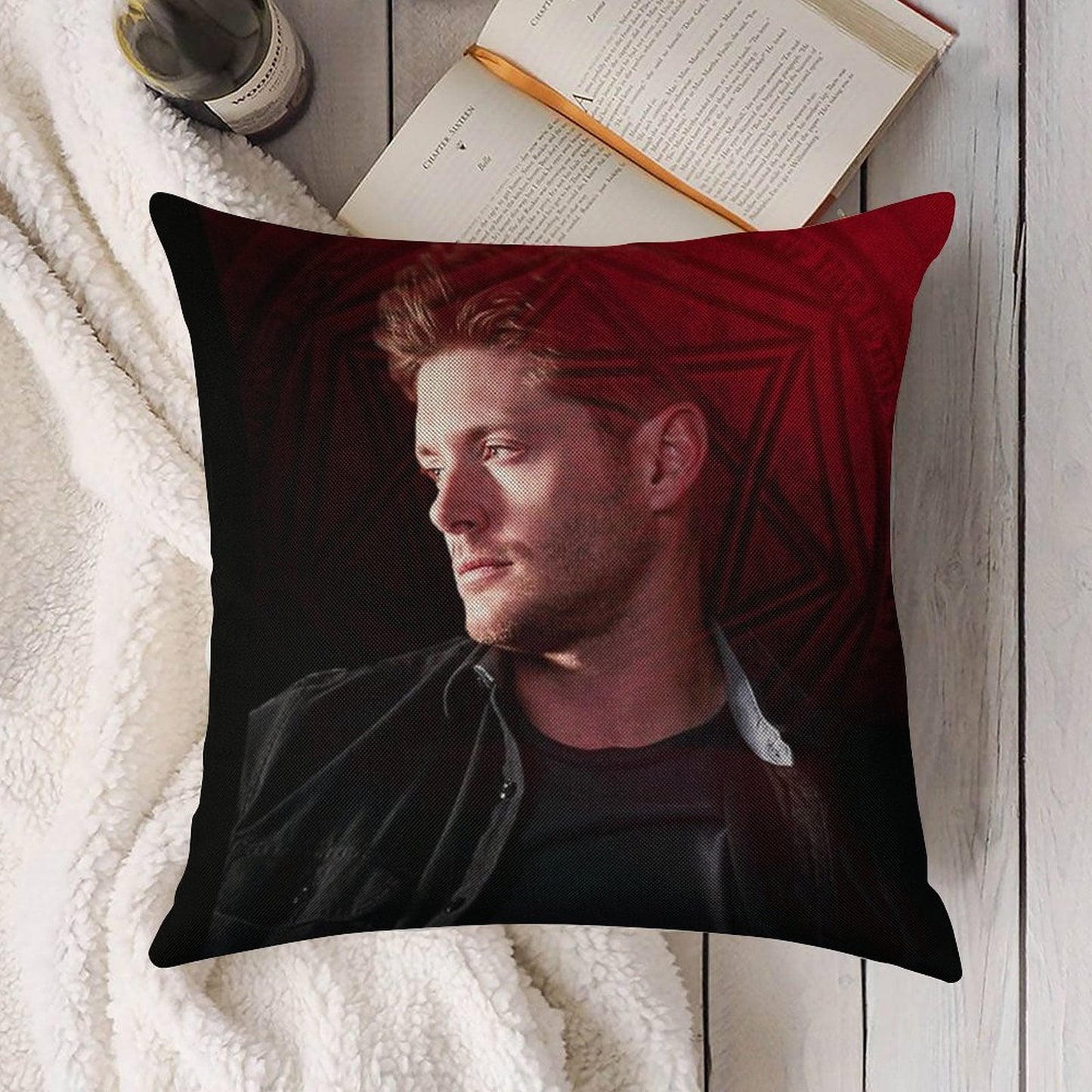 It's Where My Demons Hide Linen Throw Pillow Cover