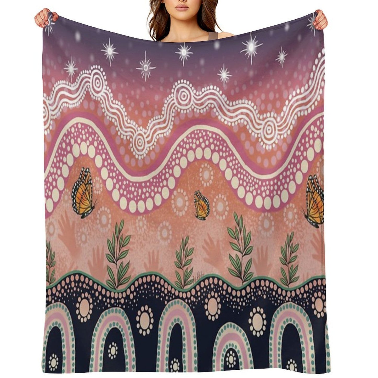 Butterfly Dreaming Throw Blanket