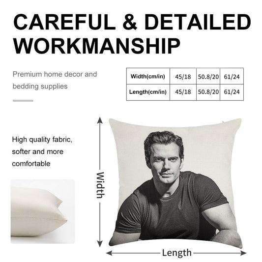 B&W HENRY Linen Throw Pillow Cover