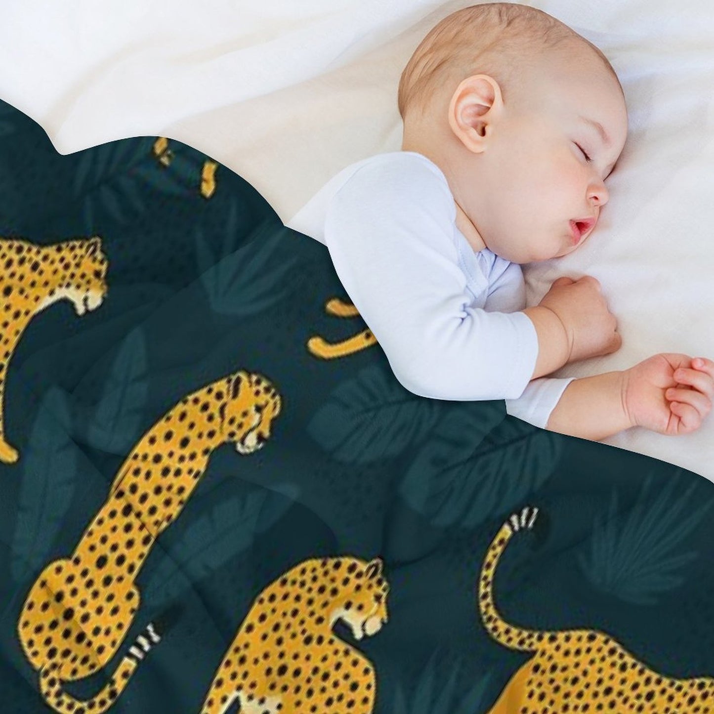 Night Cheetah Pattern Throw Blanket