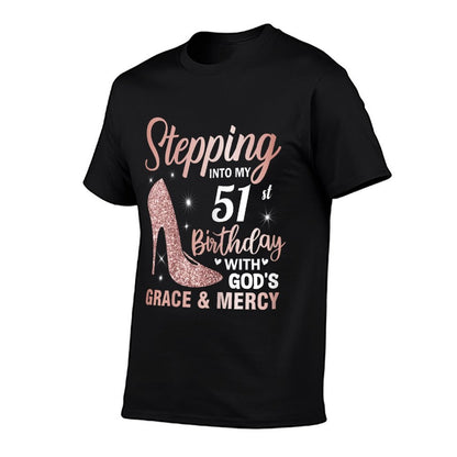 Stepping Into My 51st Birthday Women 51 Year Old Bday T-Shirt