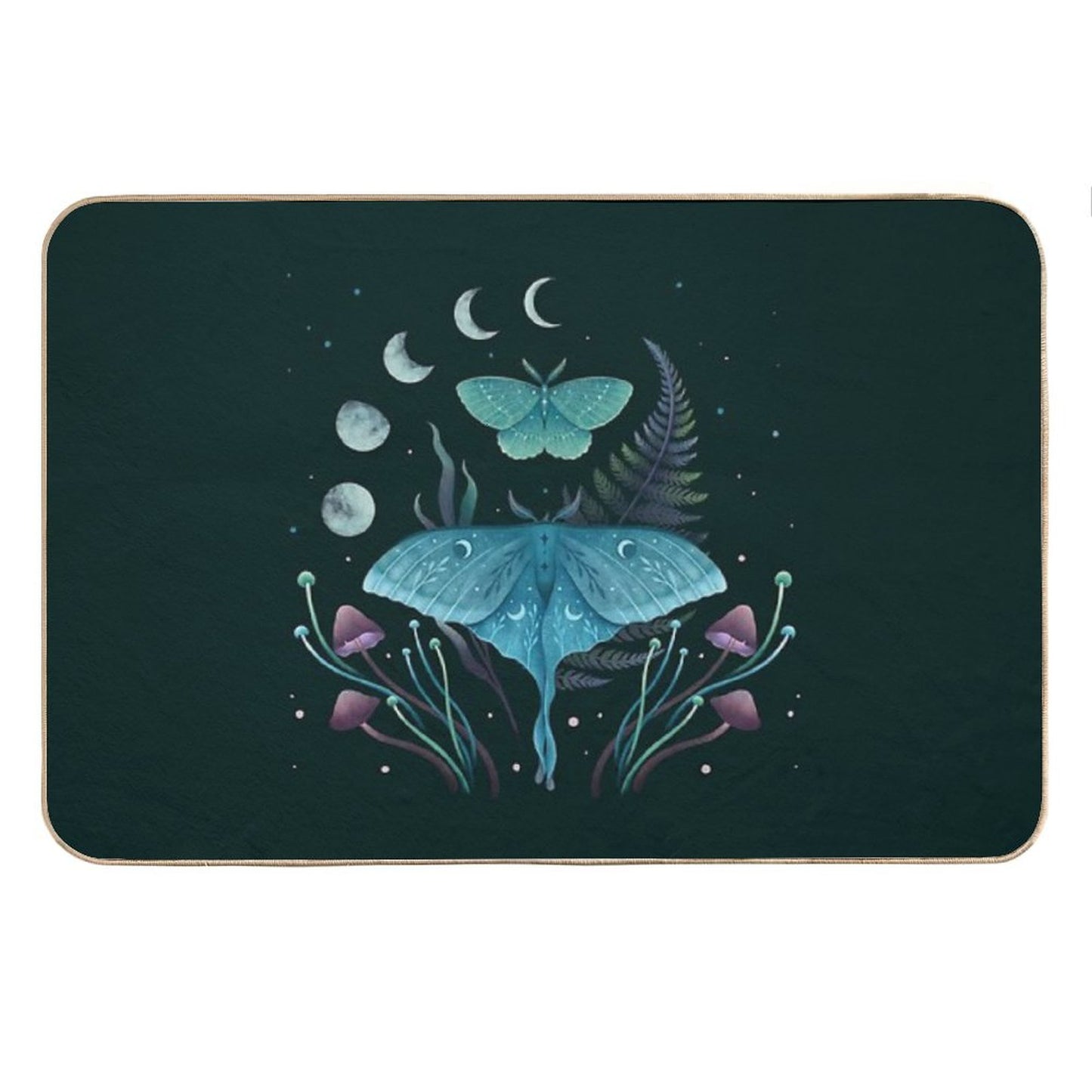 Luna And Emerald Bath Mat