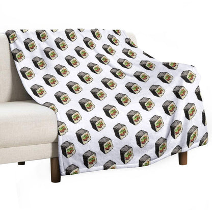 Sushi Illustration Throw Blanket