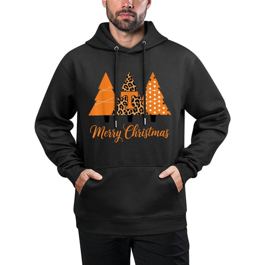 Retro Christmas Tennessee Trees Holiday Season Medium-Weight Fabric Hoodie