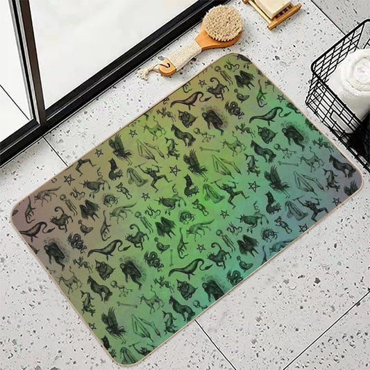 Rainbow Cryptids  Anti-Trip Bath Mat