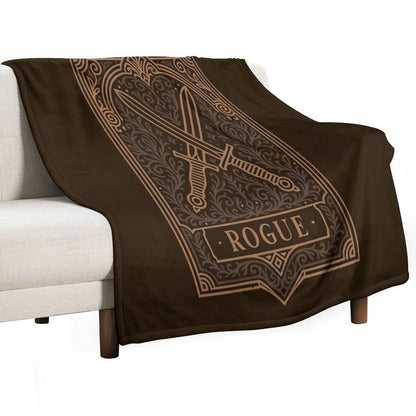 Rogue Emblem Tabletop TTRPG Character Classes Throw Blanket
