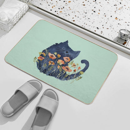 Polliwog And Poppies Bath Mat