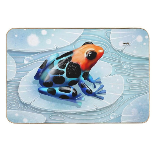 Poison Dart Frog  Rapid-Drying Bath Mat