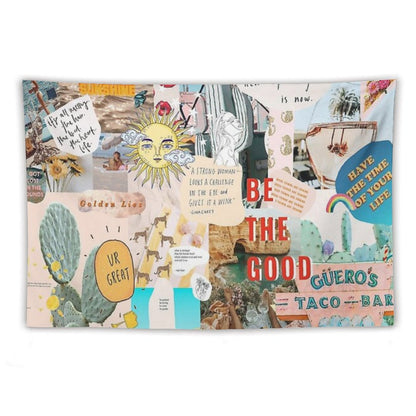 SUMMER COLLAGE TAPESTRY - PHONE CASE Tapestry