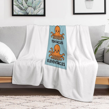 Sea Creatures Octopus, Throw Blanket