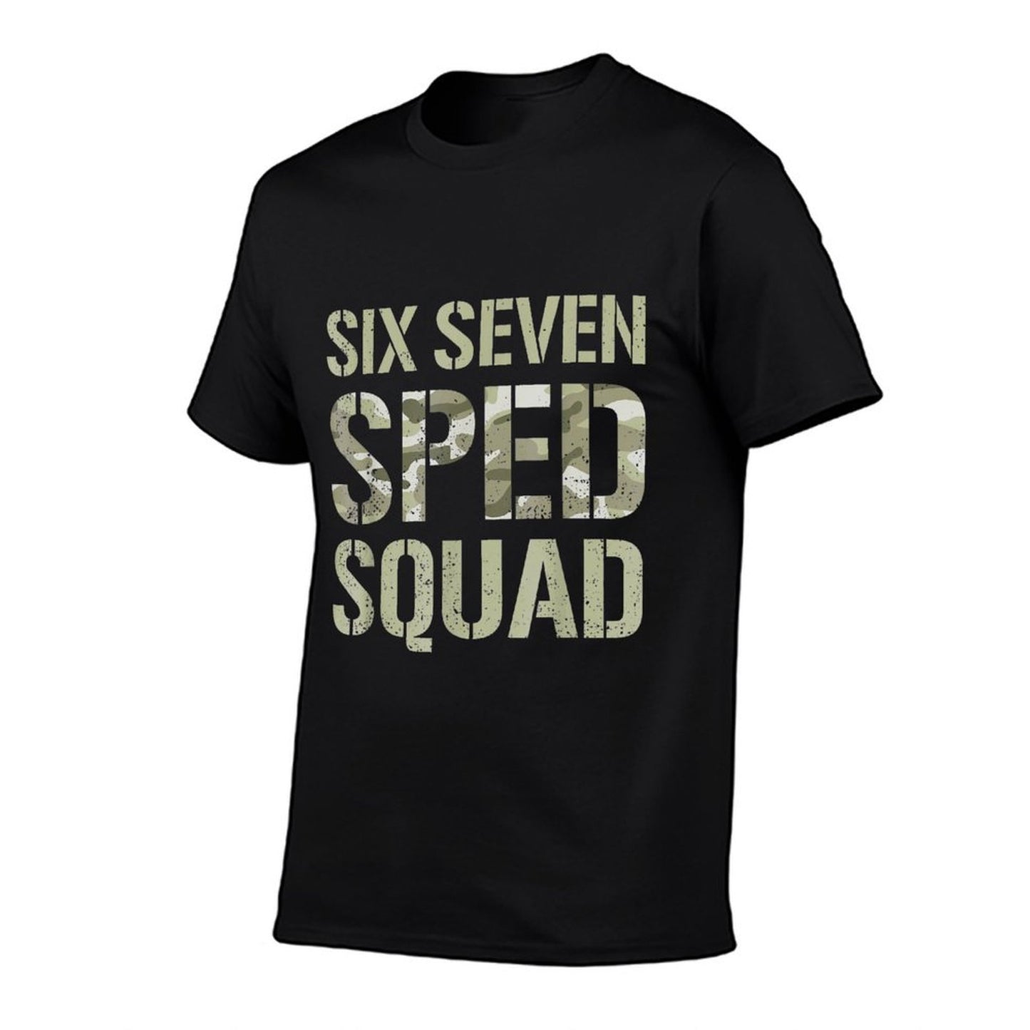 67 SPED Squad Meme Camo Funny Six Seven Special Education  Tagless Design T-Shirt