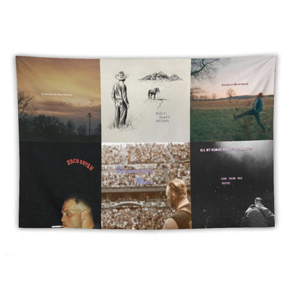 Zach Singer Bryan 6 Ablums Collection Cover Tapestry